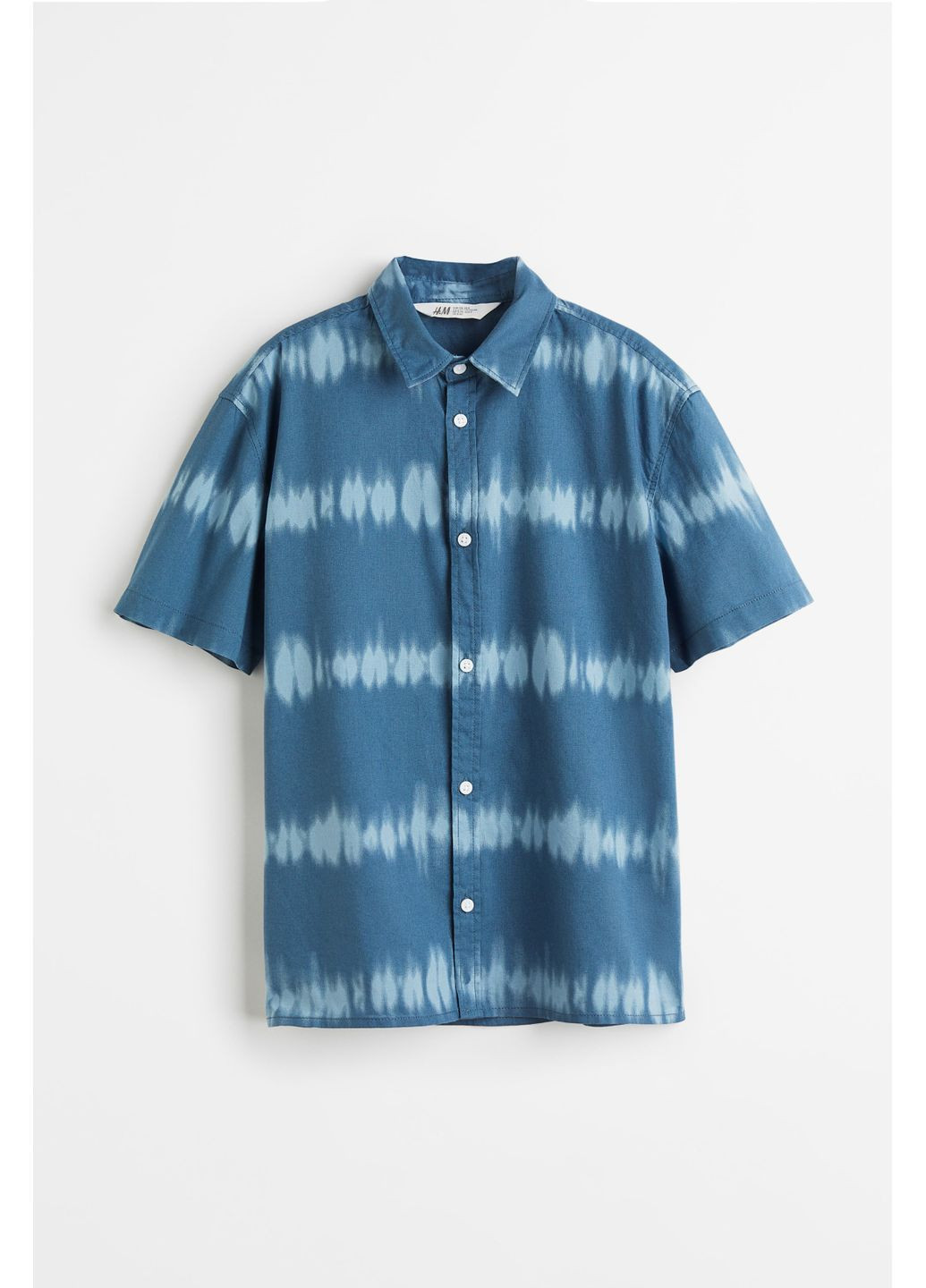 Синяя повседневный рубашка с рисунком H&M