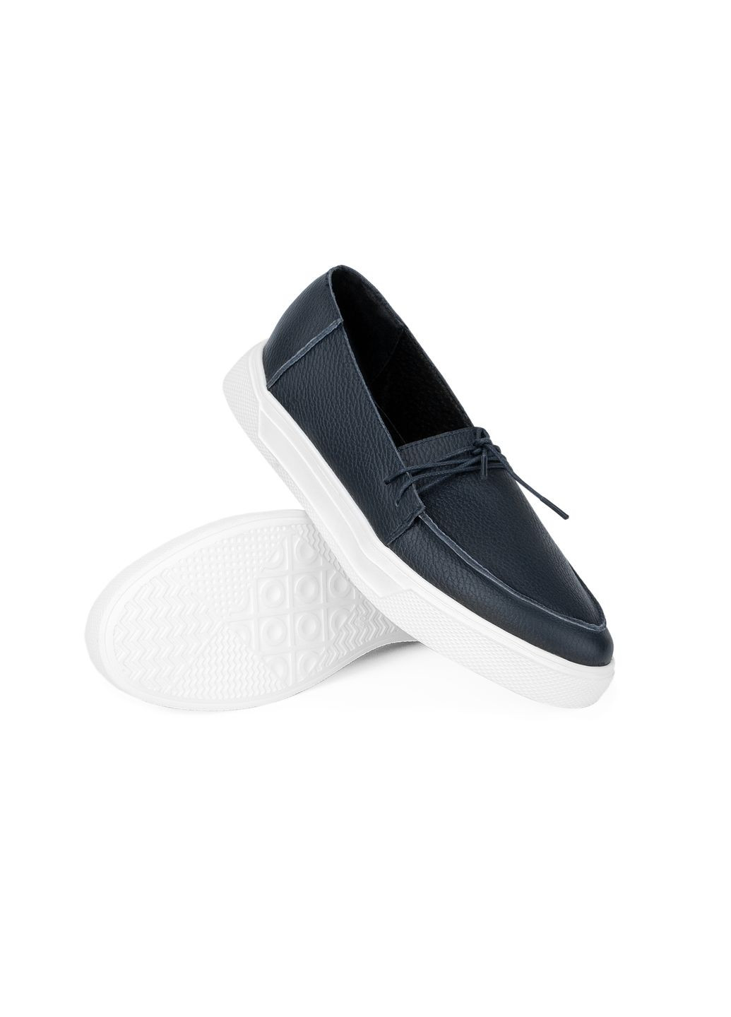 Чоловічі літні топсайдери LUX темно-сині, шкіряна підкладка Kindzer 2213 (335054018)