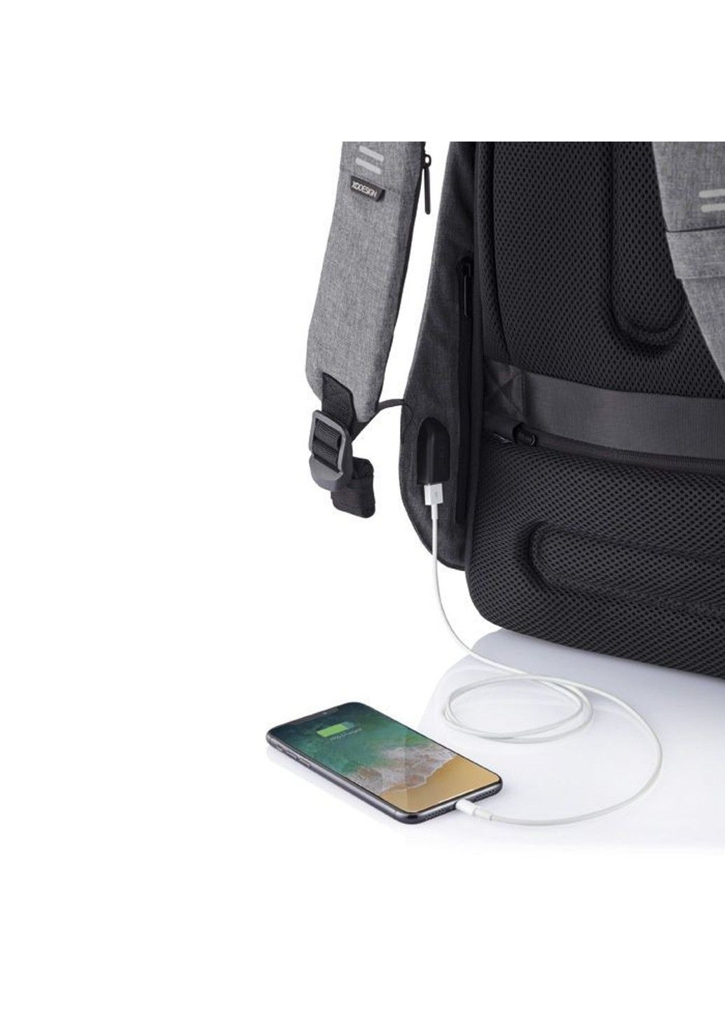 Рюкзак сірий антизлодій Bobby Hero XL Grey (P705.712) XD Design (303261063)