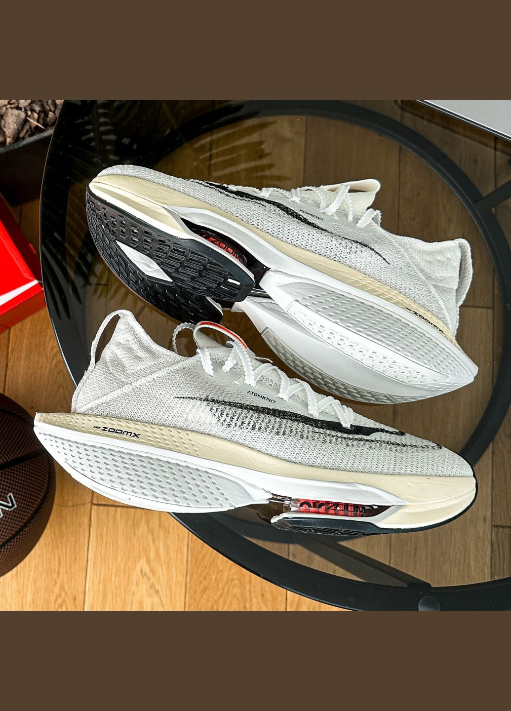 Белые демисезонные кроссовки мужские и женские nike air zoom alphafly next 2 white | найк аир зум белые No Brand