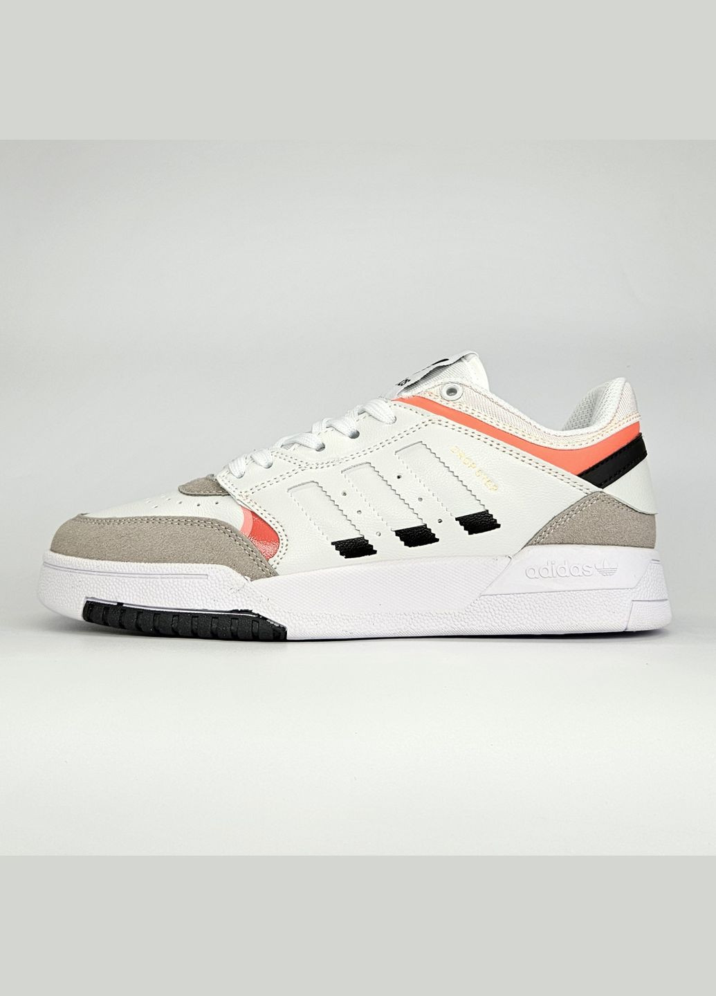 Кроссовки женские и мужские Adidas Drop Step low white | Адидас Дроп Степ белые No Brand белые демисезоны (307397805)