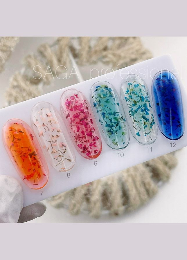 Гель цветочный Сухоцвет №12 - Гель с синими сухоцветами ТМ " " 5 гр. Saga (342376518)