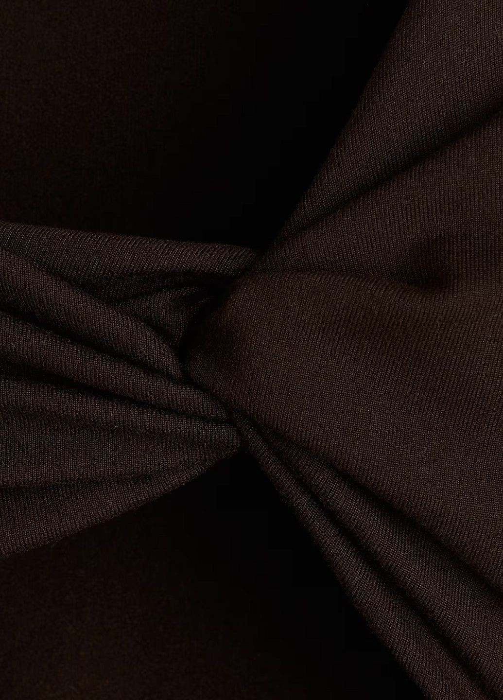 Темно-коричневое праздничный платье H&M однотонное