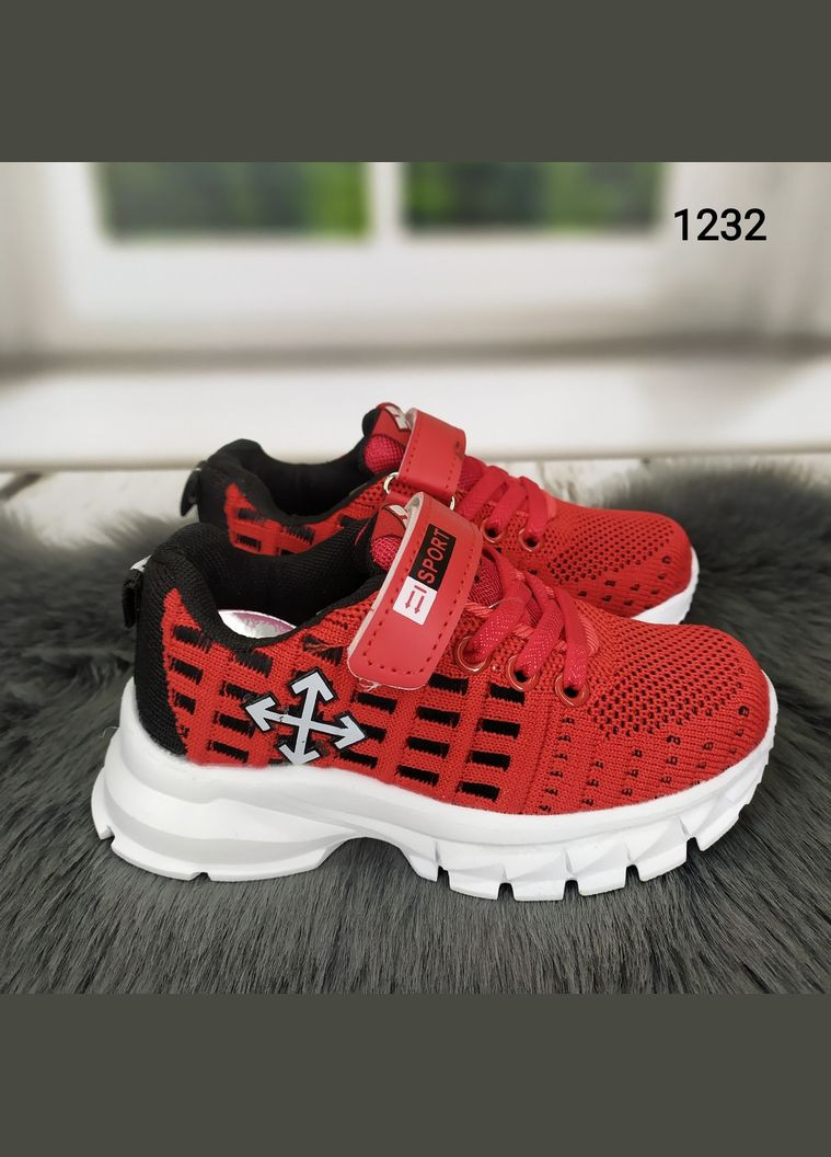 Червоні осінні кросівки дитячі для дівчинки Канарейка