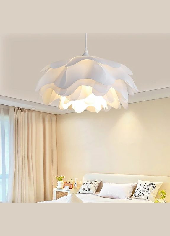 Люстра підвісна на 1 лампочку 27625 Білий 35-130х45х45 см. Sunnysky (365726112)