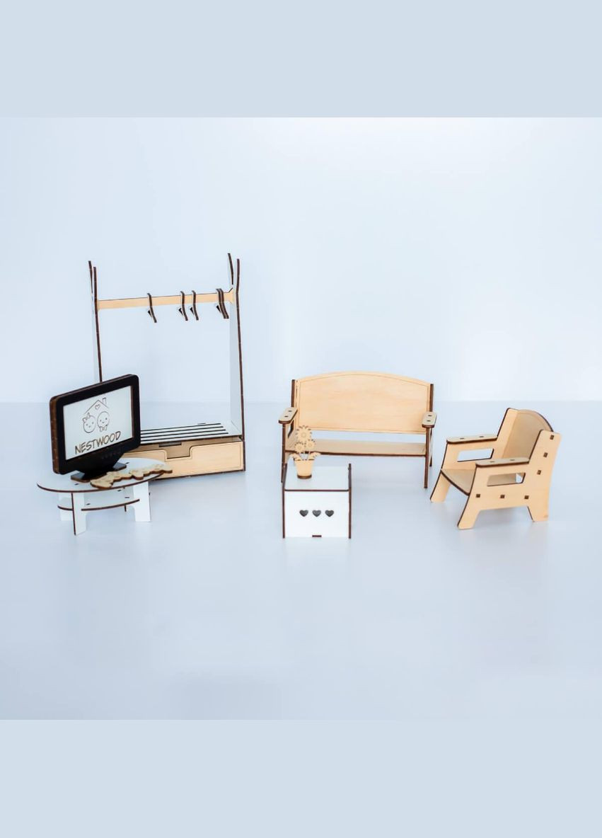 Кукольный домик для Барби с освещением "Люкс терраса+балкон Еко" NestWood (303632981)