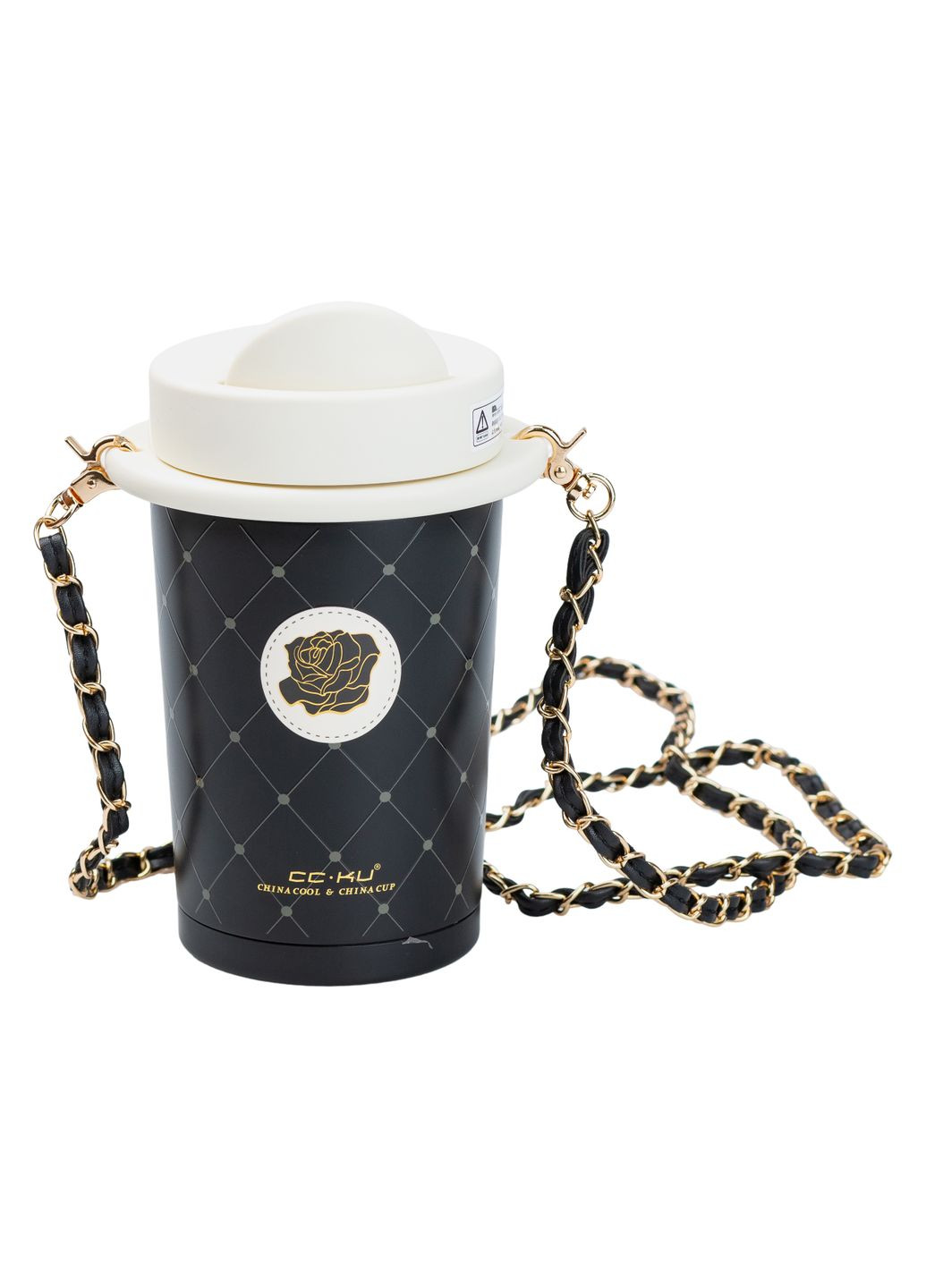 Термочашка CC•KU 460 мл із кришкою фліп топ, Happy Life (328603531)