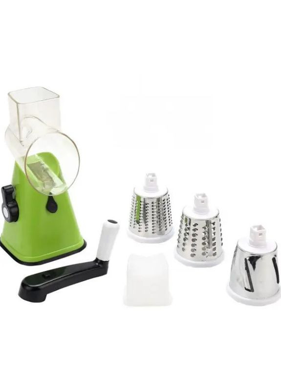 Механическая овощерезка мультислайсер TableTop Drum Grater 3 насадки (1756374727) No Brand (332006246)