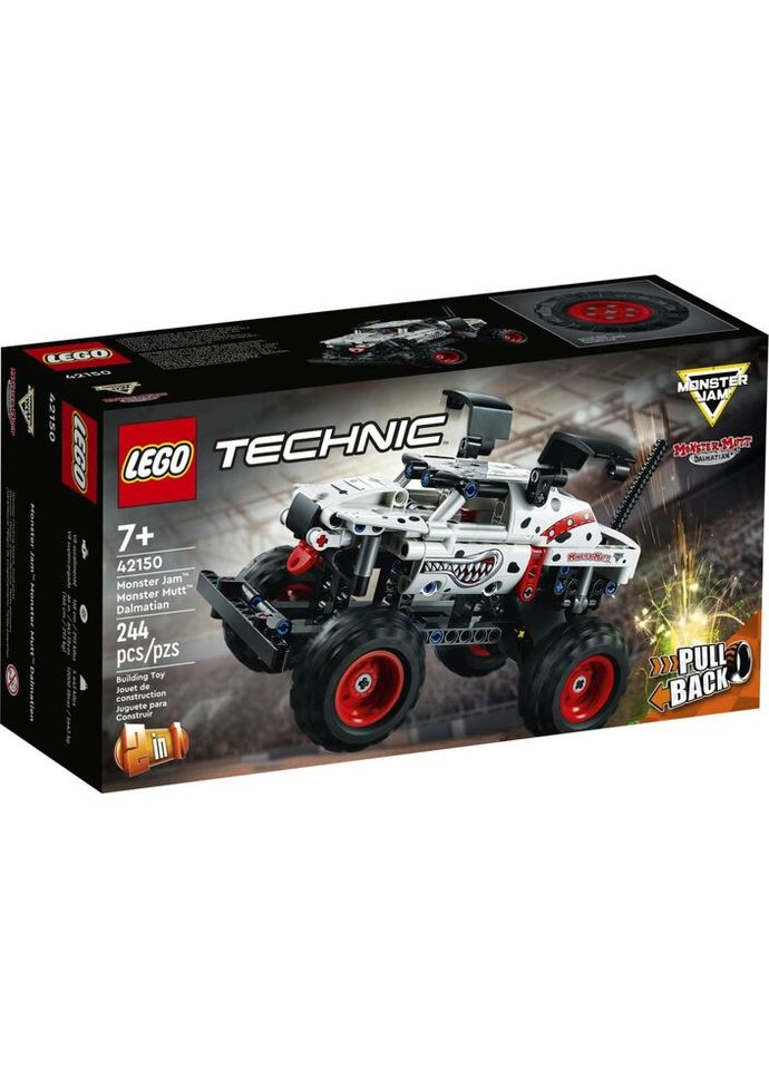 Конструктор Technic Monster Jam Monster Mutt Dalmatian 244 деталі (42150) Lego (281425423)