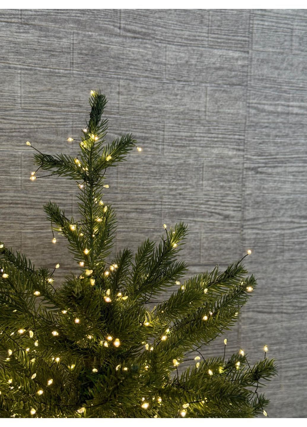 Гірлянда нитка-мішура 30 м (900 L) з пультом на USB та з 8 режимами на зеленому дроті тепле світло (FC25033) No Brand (364859668)