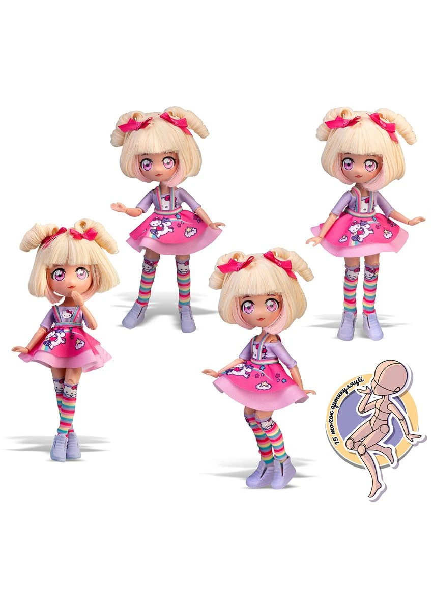 Кукла 4SF Manga Dolls Hello Kitty Конфетка-единорог 19,5 см No Brand (398202660)