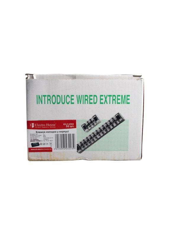 Клемна колодка в корпусі 4 клемних пари, 25A Electro House (346089108)