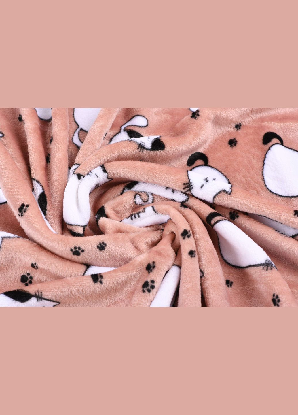 Плед Flannel 160х200см котики 100% полиэстер ART0108PB Ardesto (298725939)