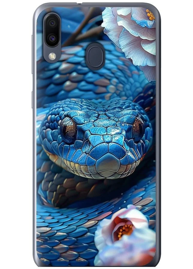 Силиконовый чехол 'Blue Snake' для Endorphone Samsung Galaxy M20 (287276749)