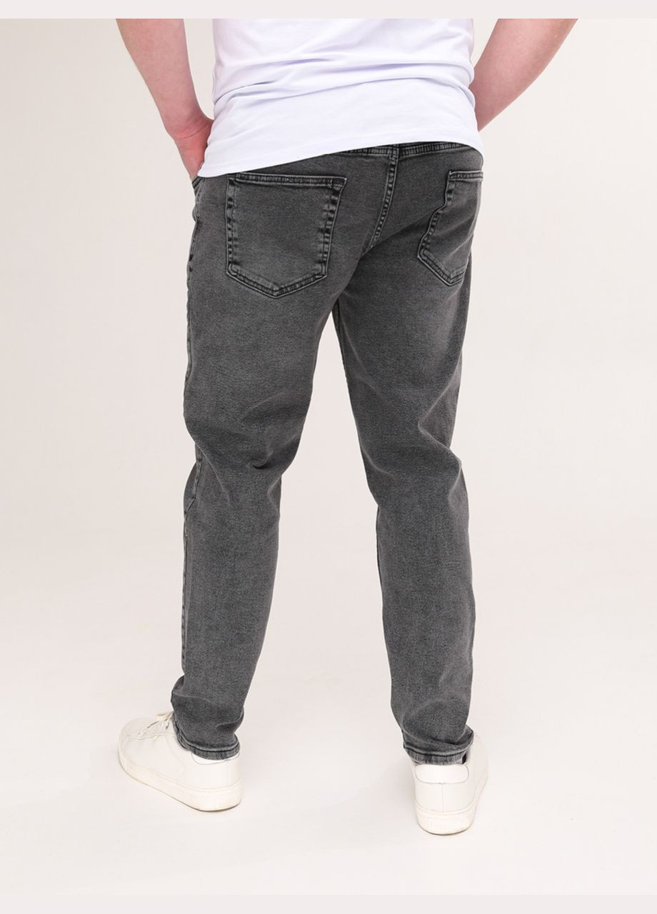 Джинси чоловічі сірі варені МОМ зі стрейчем JEANSclub MOM (292115352)
