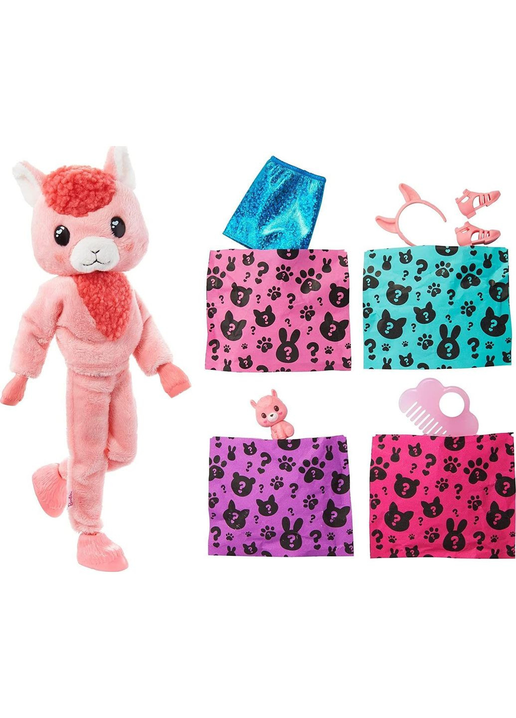 Кукла Cutie Reveal Потешная лама 29 см (HJL60) Barbie (348431196)