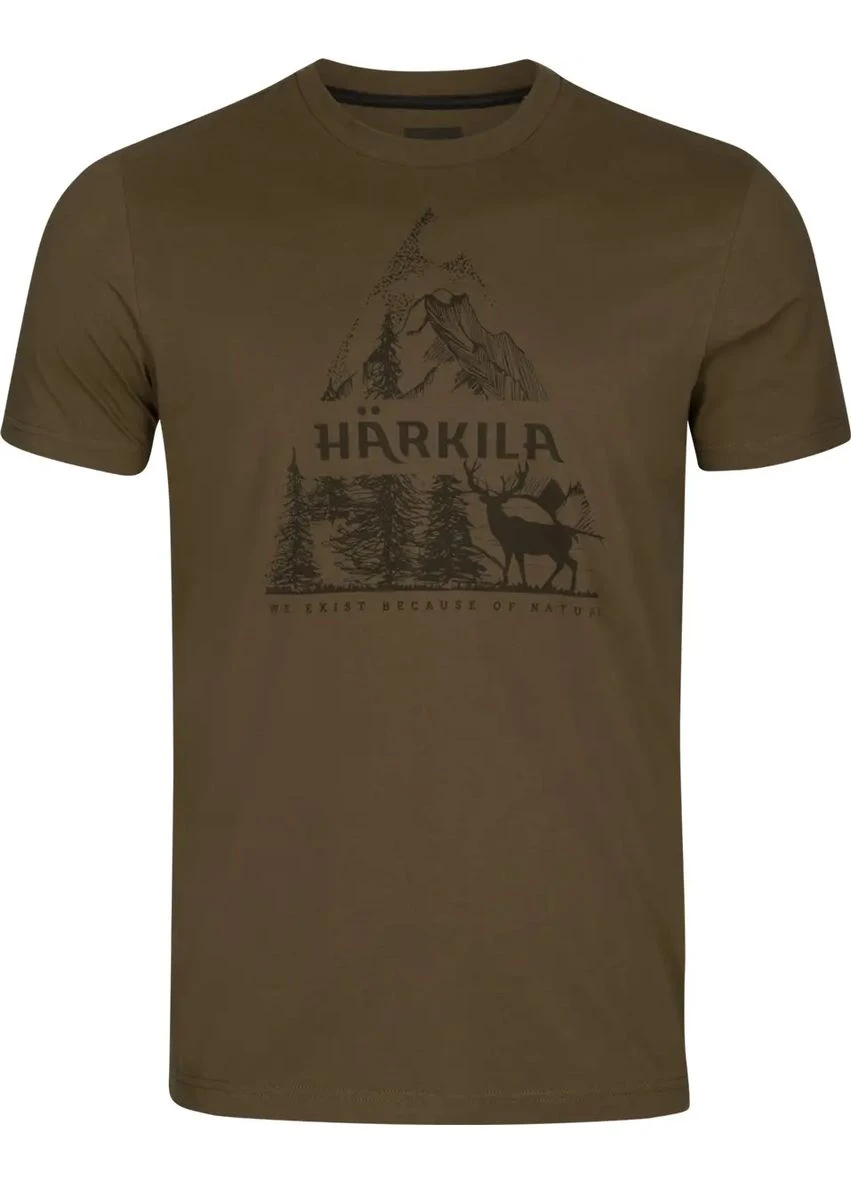 Зеленая футболка harkila nature No Brand