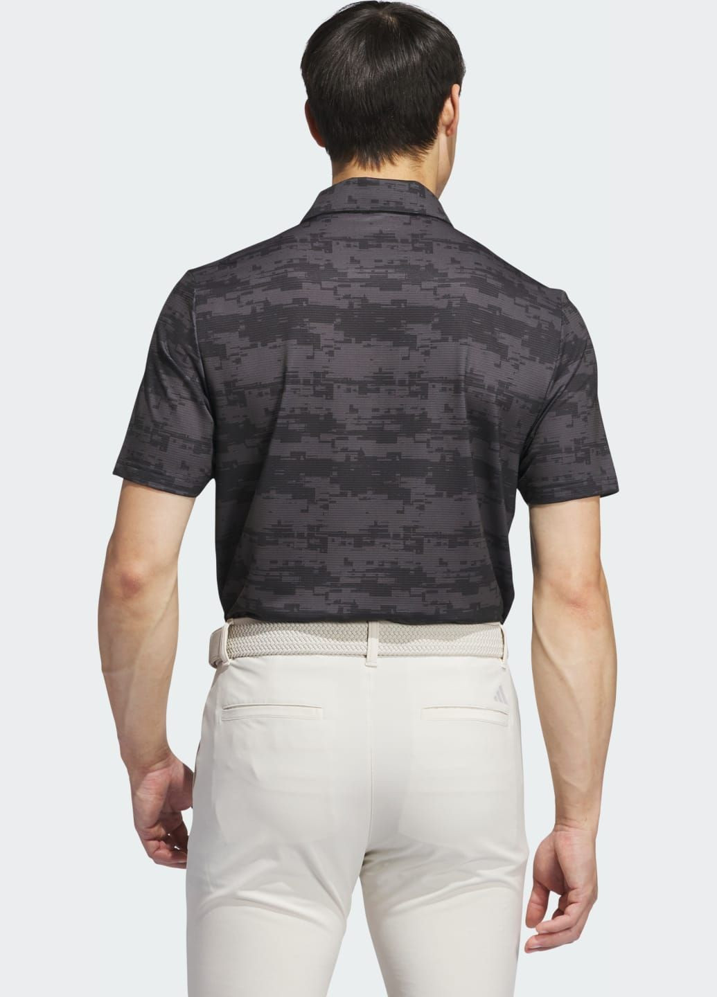 Серая футболка-поло ultimate365 heat.rdy stripe adidas