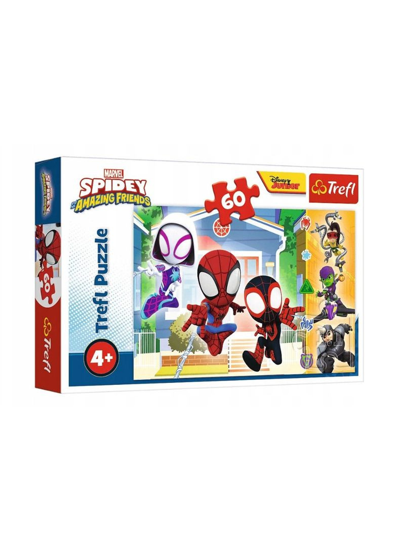 Пазли – 60 елм. - 17371 "Марвел. Спайдей та друзі. У світі Спайдея" Trefl (362422890)