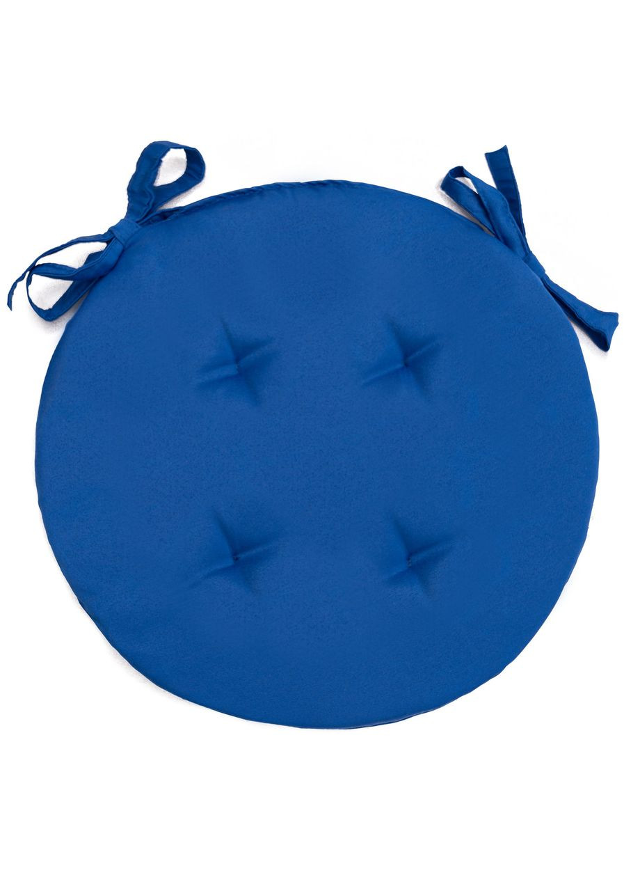 Подушка на крісло Ø 45х2 см синій No Brand (324832546)