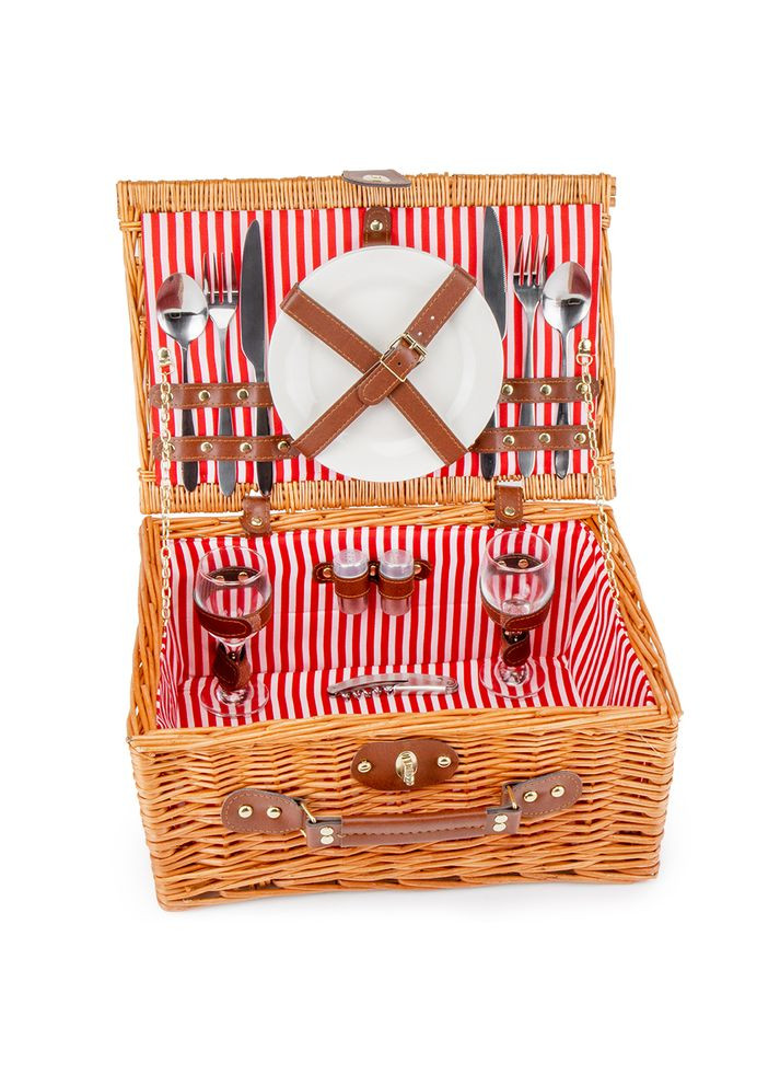 Кошик для пікніка На пляжі на 2 особи коричневий 0503-025 ELISEY (333986414)