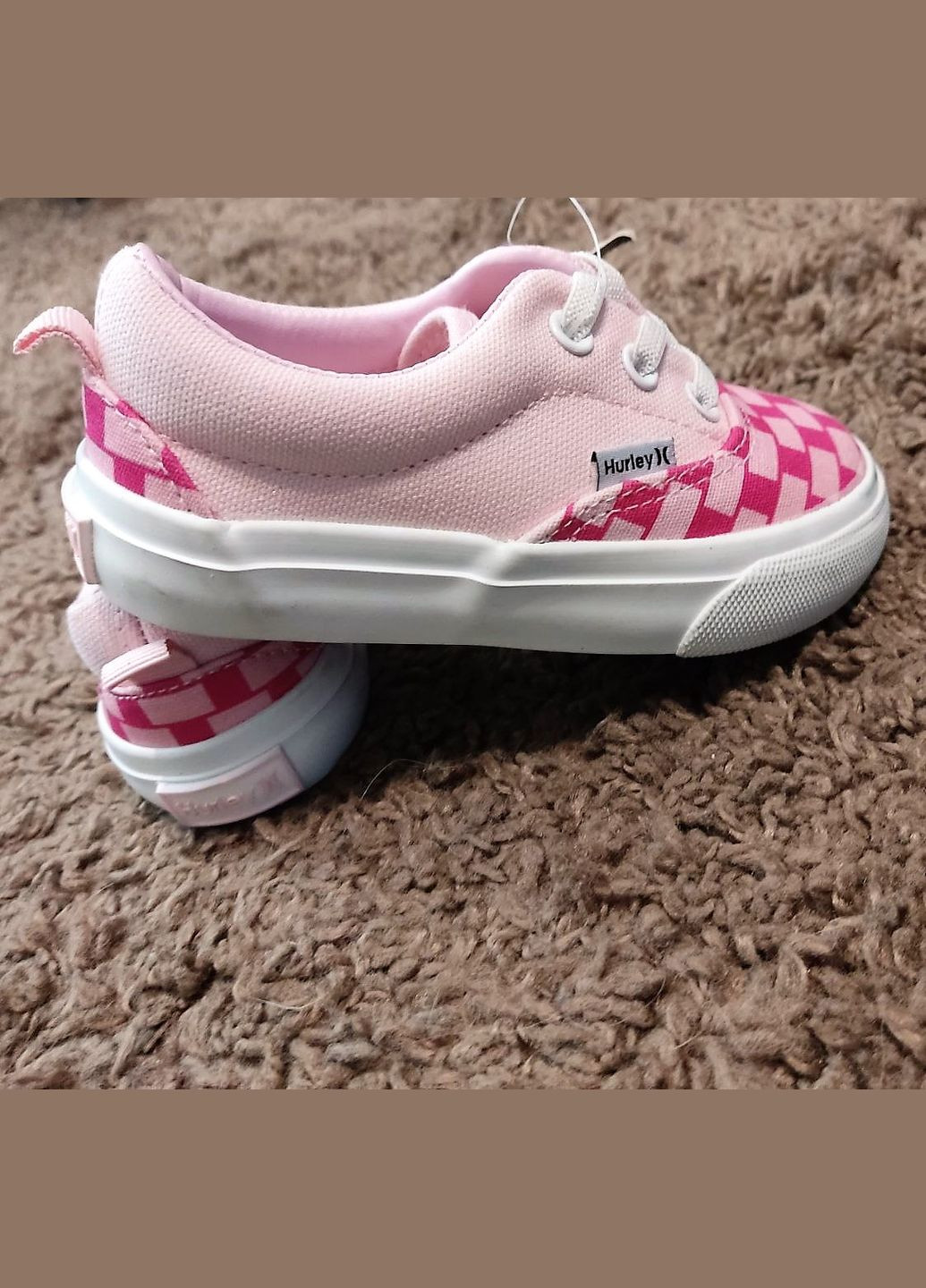Розовые кеды розовые для девочки -23,5 Hurley