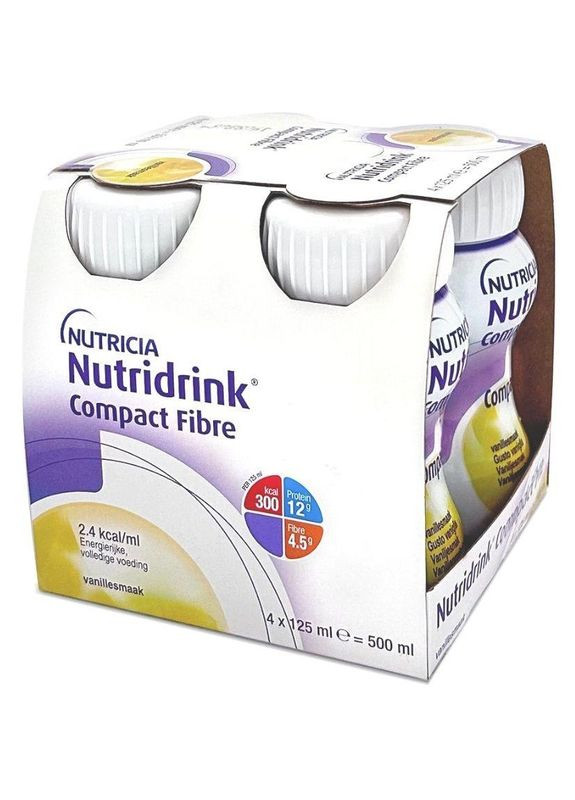 Энтеральное питание Compact Fibre Vanilla flavour, 4 шт. x 125 мл Nutricia (331789518)