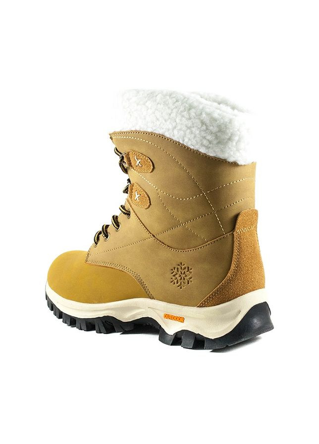 Осенние женские ботинки желтые (1266) Restime