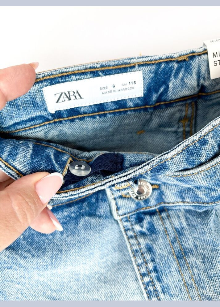 Джинси спідниця 116 cм синій артикул Л1029 Zara (300361186)