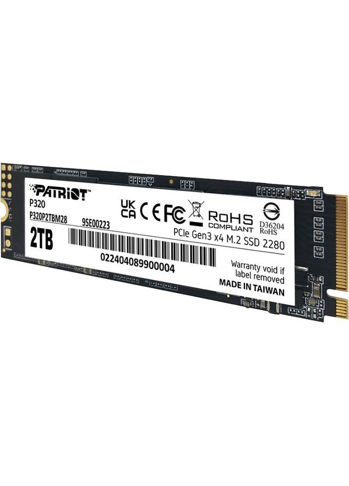 SSD накопичувач 2TB P320 2TB (P320P2TBM28) Patriot (358885057)