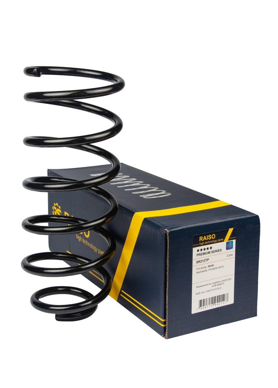Пружина задня Hyundai Getz, Хюндай Гетц 02-09 #SR212TP UADSXAY22 Raiso (361231656)
