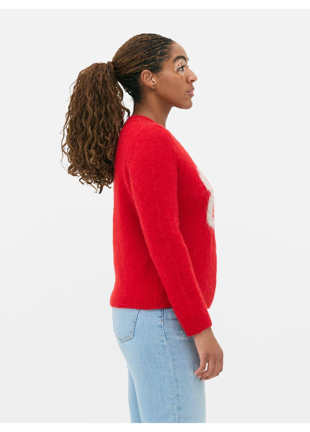 Червоний джемпер демісезон,червоний з принтом, Primark