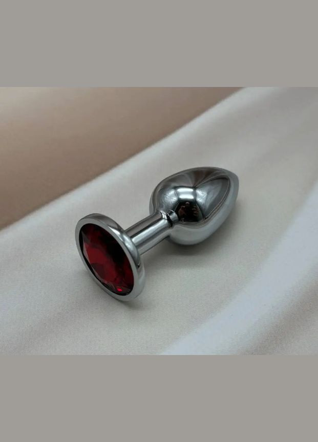 Анальна металева пробка з кристалом Плаг втулка для анальної стимуляції ануса фістингу та сексу S No Brand (322640251)