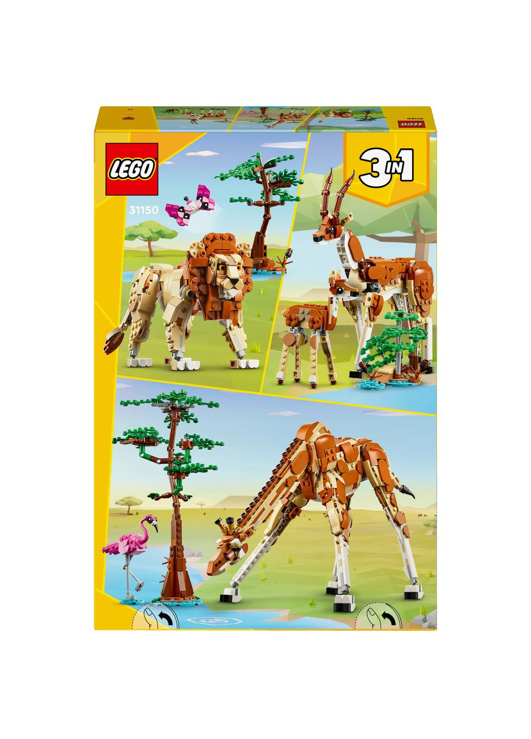 Конструктор Creator Дикие животные сафари, 780 деталей () Lego 31150 (328396165)