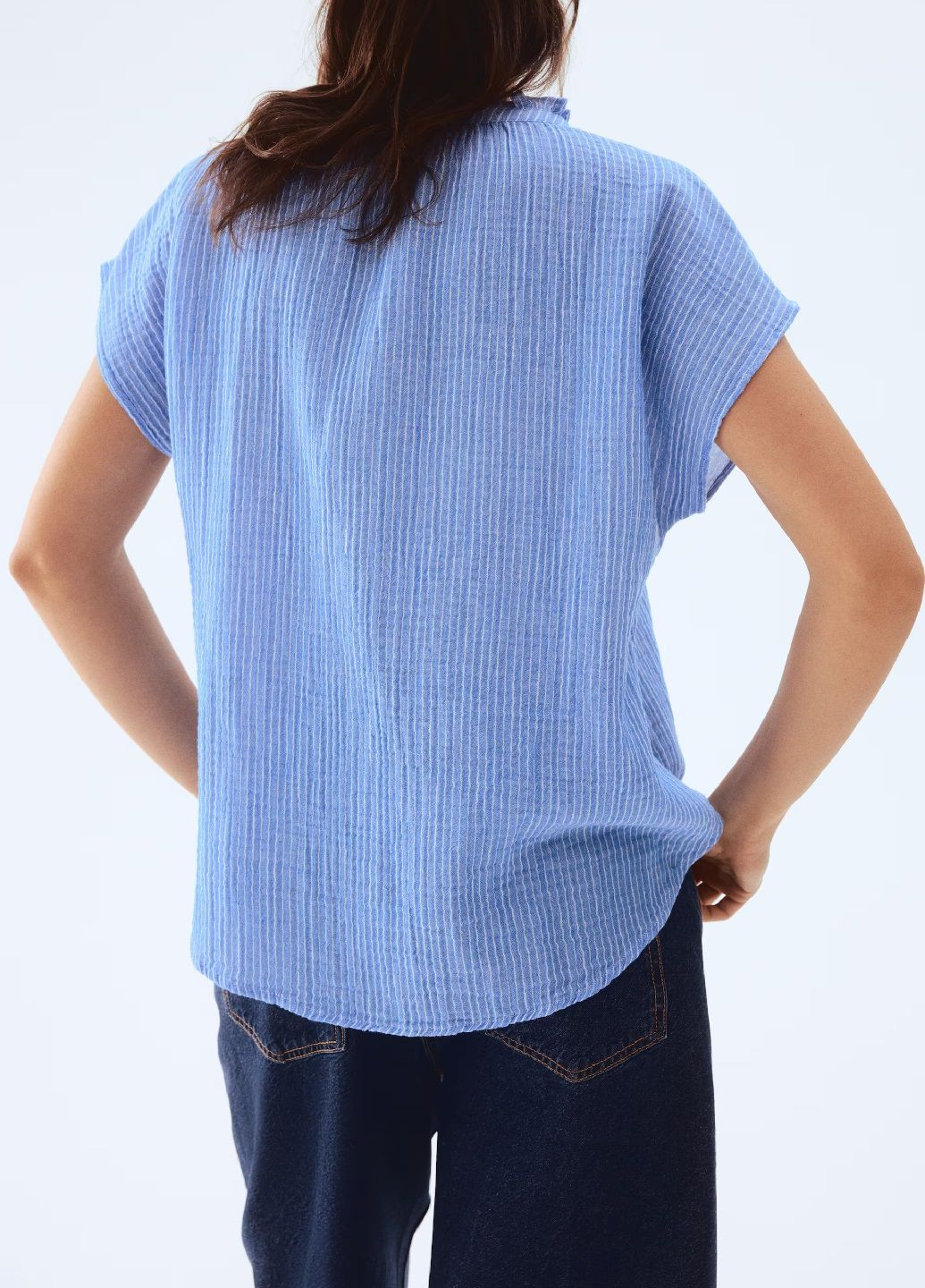 Голубая блуза H&M