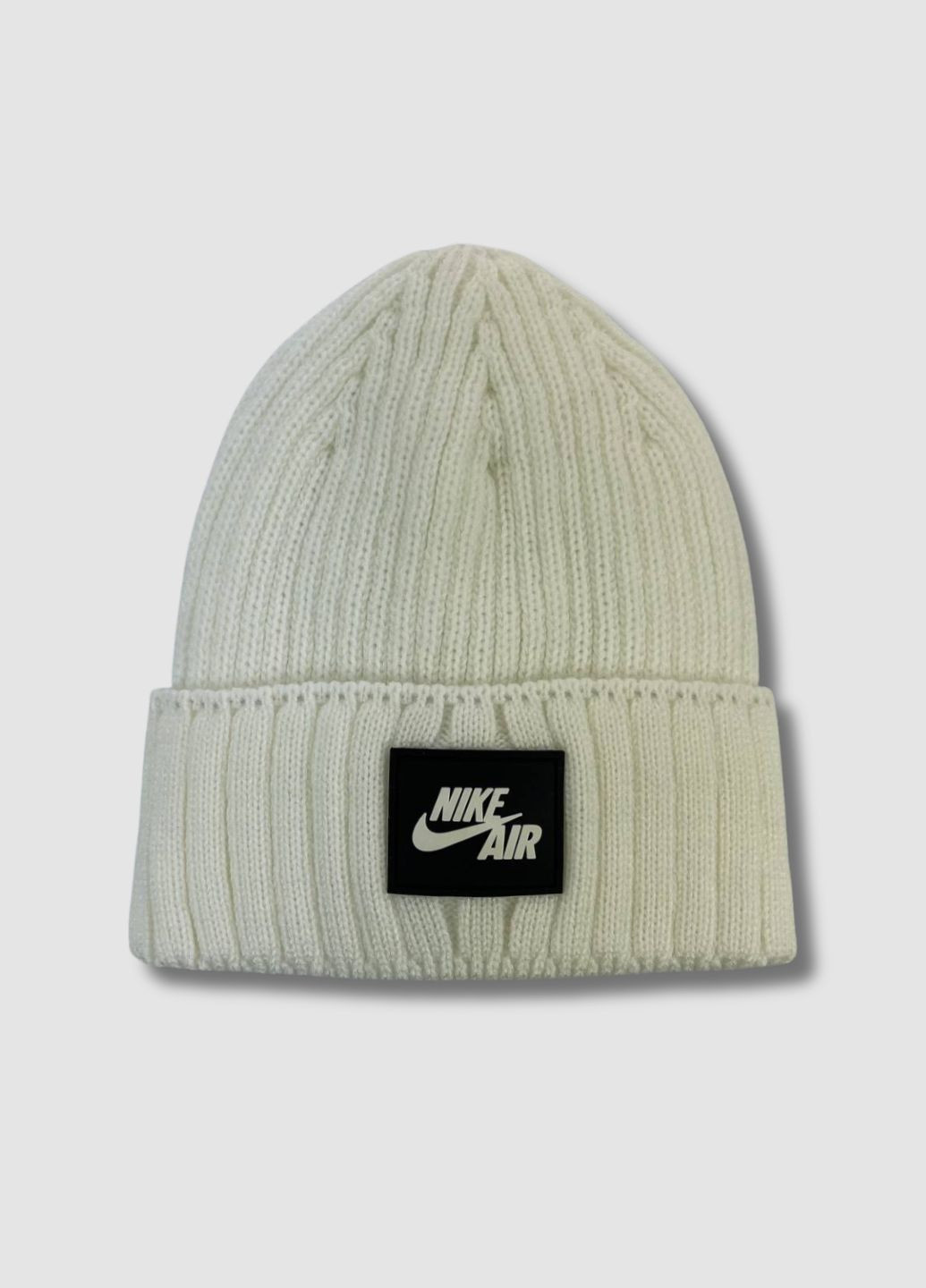 Зимняя шапка бини на флисе - Nike Air / Найк No Brand Шапка біні (367117377)