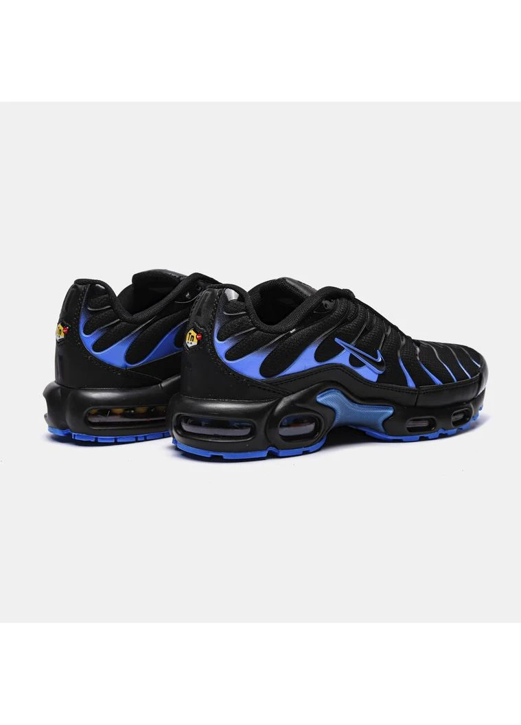 Черные летние кроссовки nike tn air max plus black university blue найк тн аир макс плюс No Brand