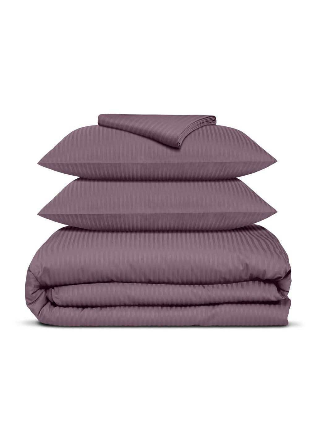 Двоспальна постіль сатин з простирадлом на гумці AURORA 180х220 см Cosas (307477123)