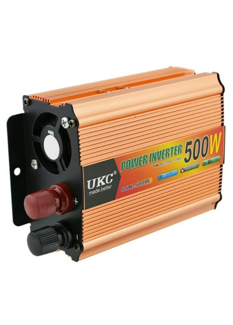 Інвертор автомобільний 500W AC/DC 12-220 V перетворювач напруги (1756375722) UKC (335237561)