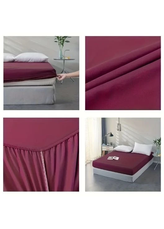 Простирадло на гумці з мікрофібри (90х200х20) Sangria (4829900029258) Domikus (380939268)