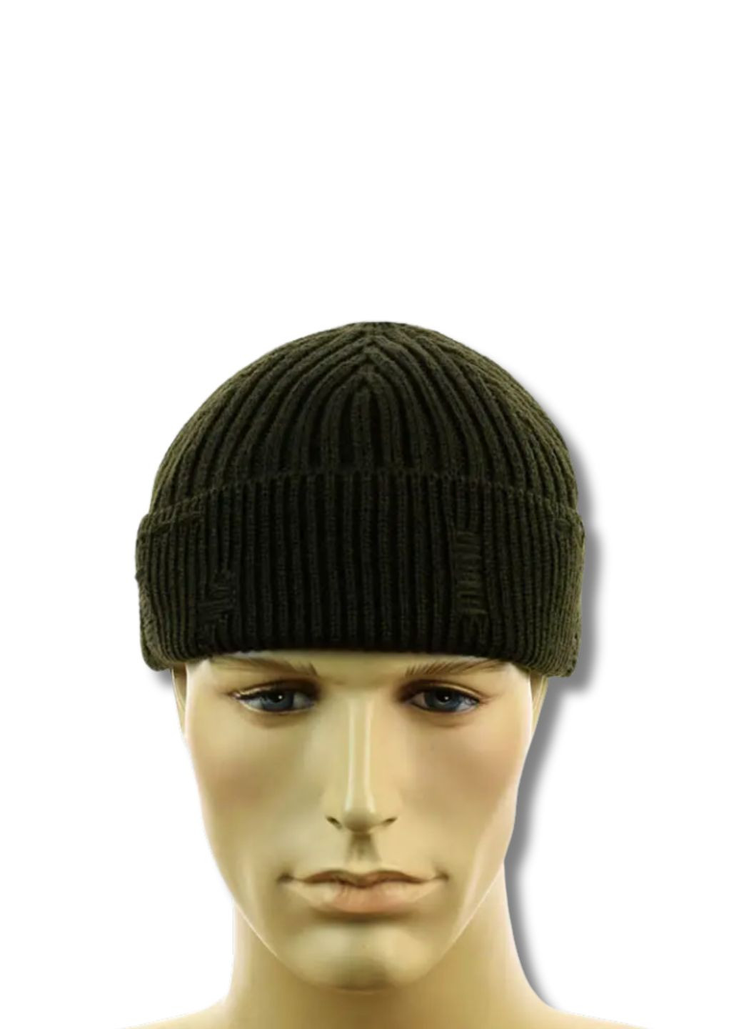 Шапка міні-біні на флісі Докер - Рваний декор No Brand Шапка докер на флісі (360245308)