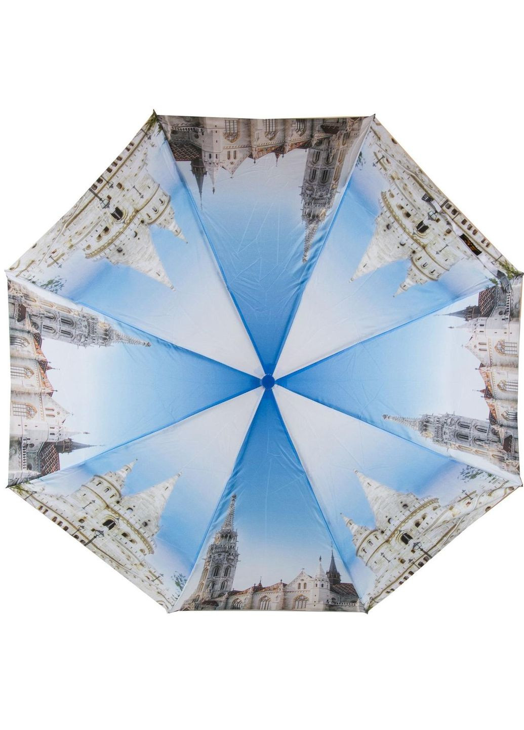 Голубой женский зонт podsl213032 sl полуавтомат Podium (298473215)