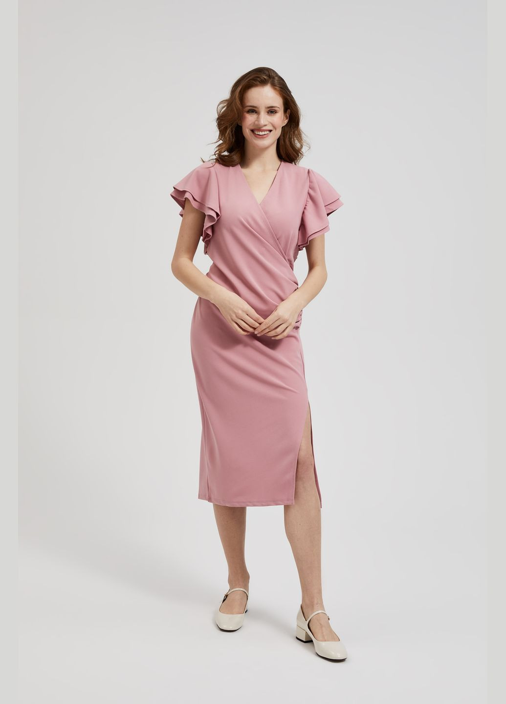 Розовое платье Moodo