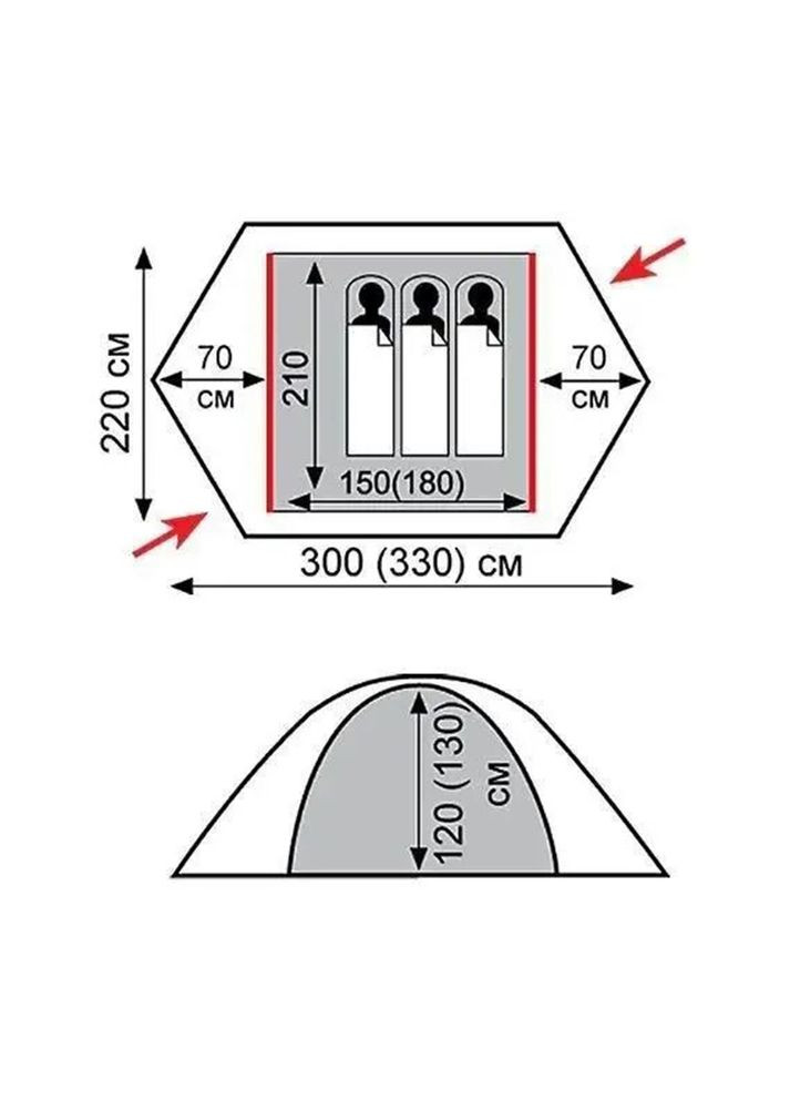 Намет Rock 2 v2 Green UTRT-027-green Tramp (316516027)