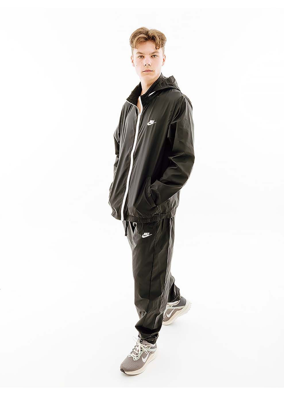 Мужской Спортивный костюм M CLUB LND WVN TRK SUIT Черный Nike (302234238)