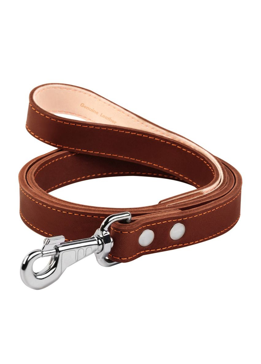 Повідець подвійний з прошивкою Ш 25мм, Д 122см коричневий Collar (321969911)