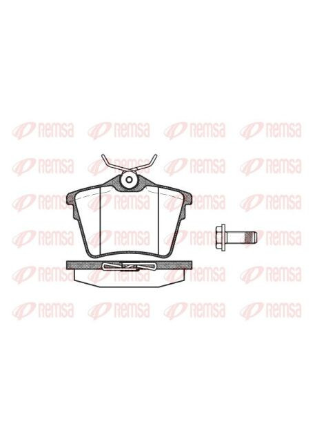 Колодка гальм. диск. PEUGEOT 407, 607, CITROEN C5 задн. (вир-во ) 1103.00 Remsa (342409501)