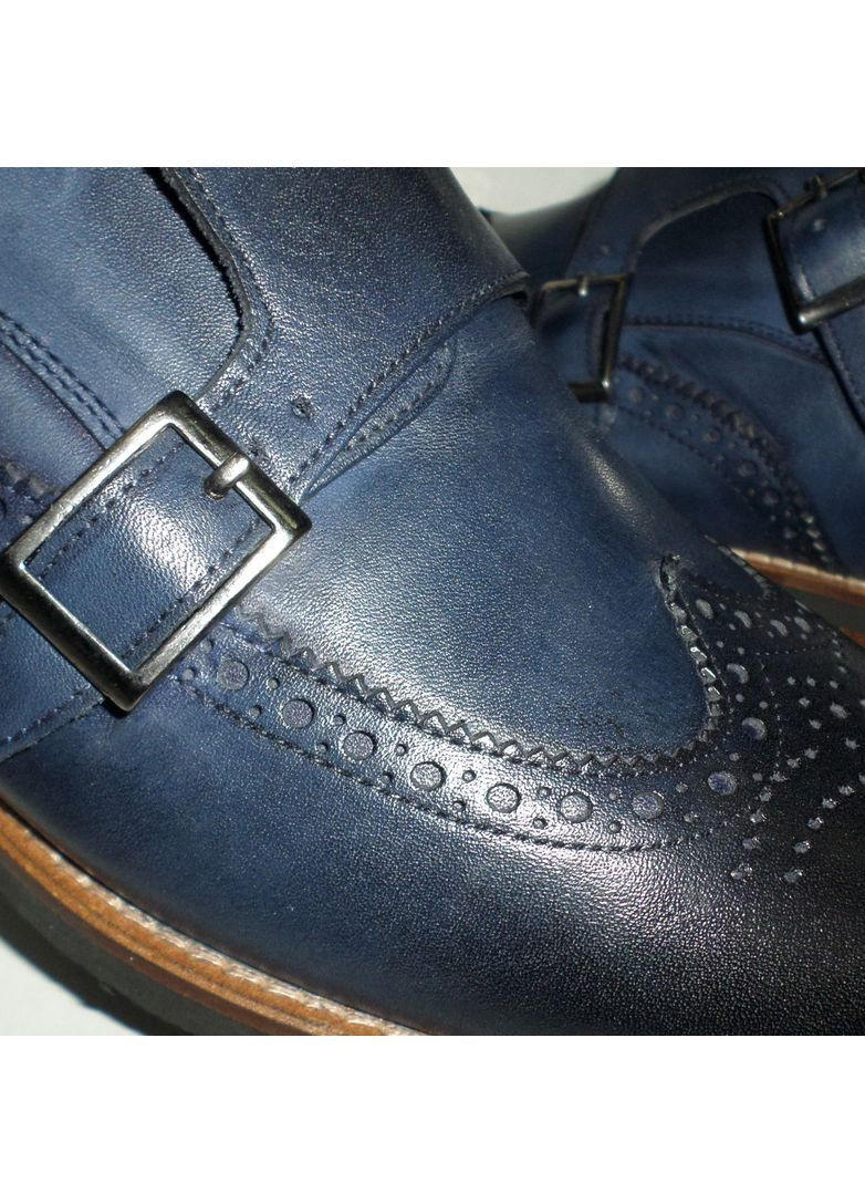 Туфлі-сині жіночі сині з натуральної шкіри. Luciano Bellini (369544176)