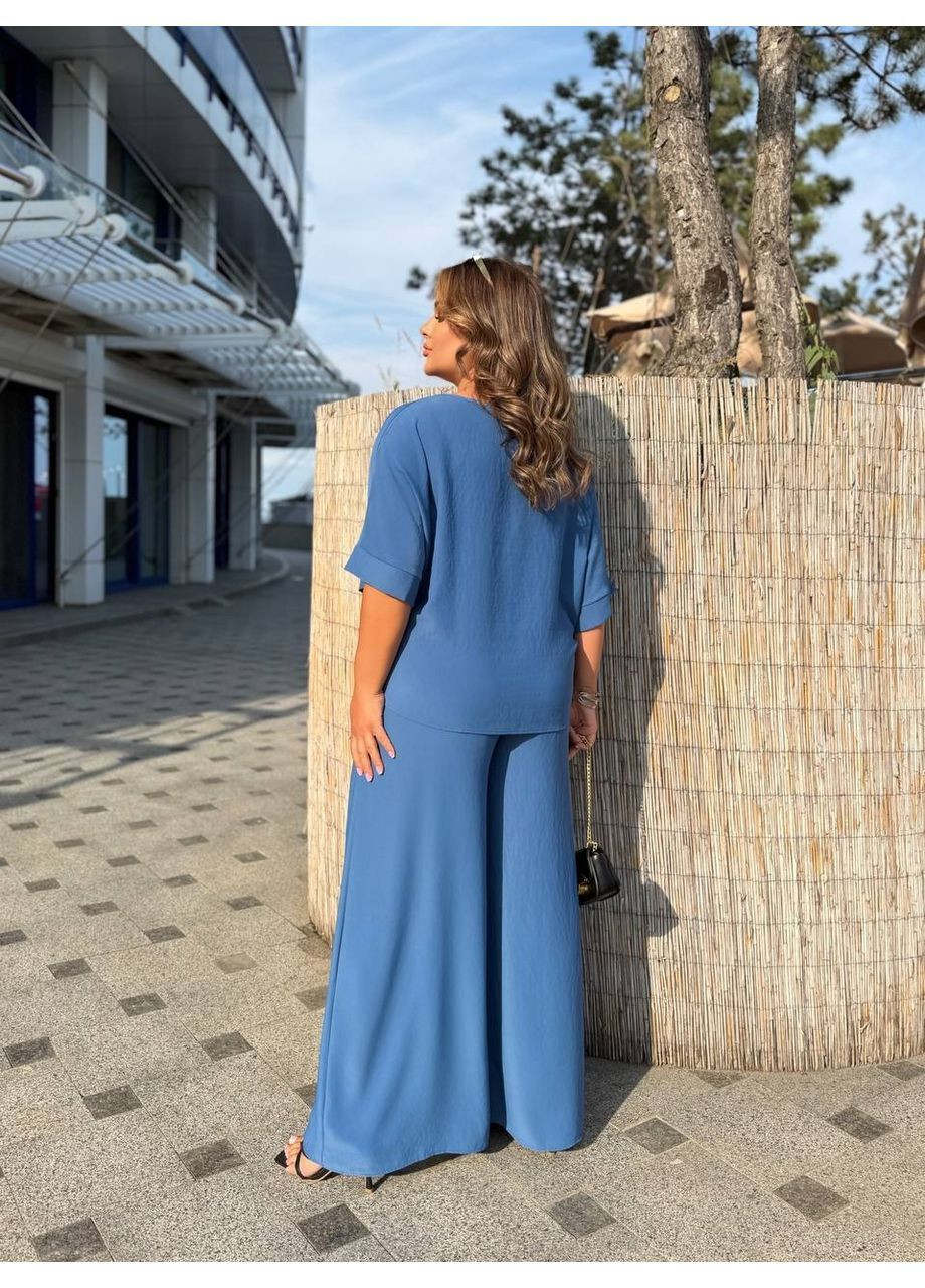 Костюм (штани, топ), колір Синій Fashion (365072399)