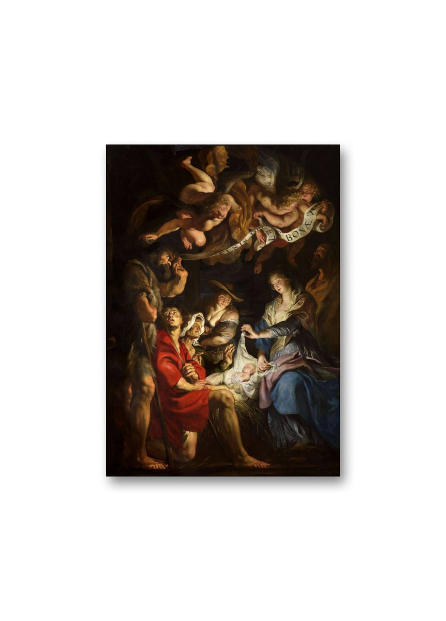 Печать на холсте Поклонение пастухов Питер Пауль Рубенс 60x90 No Brand (346496522)